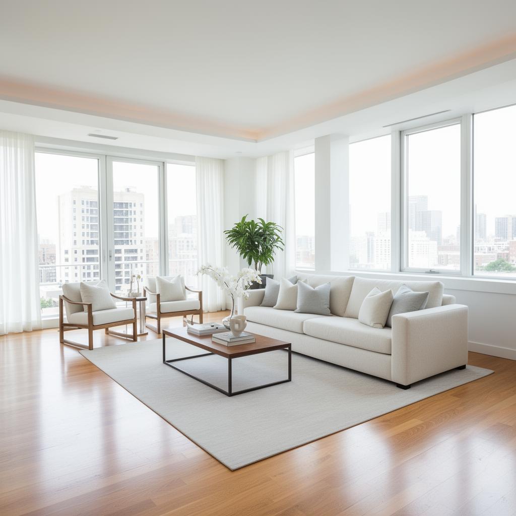 Tidy, comfortable living room
